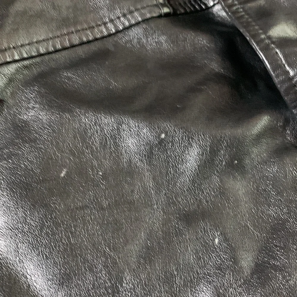 Wild Fable black, vegan leather bomber jacket.  Size XL - Picture 8 of 9